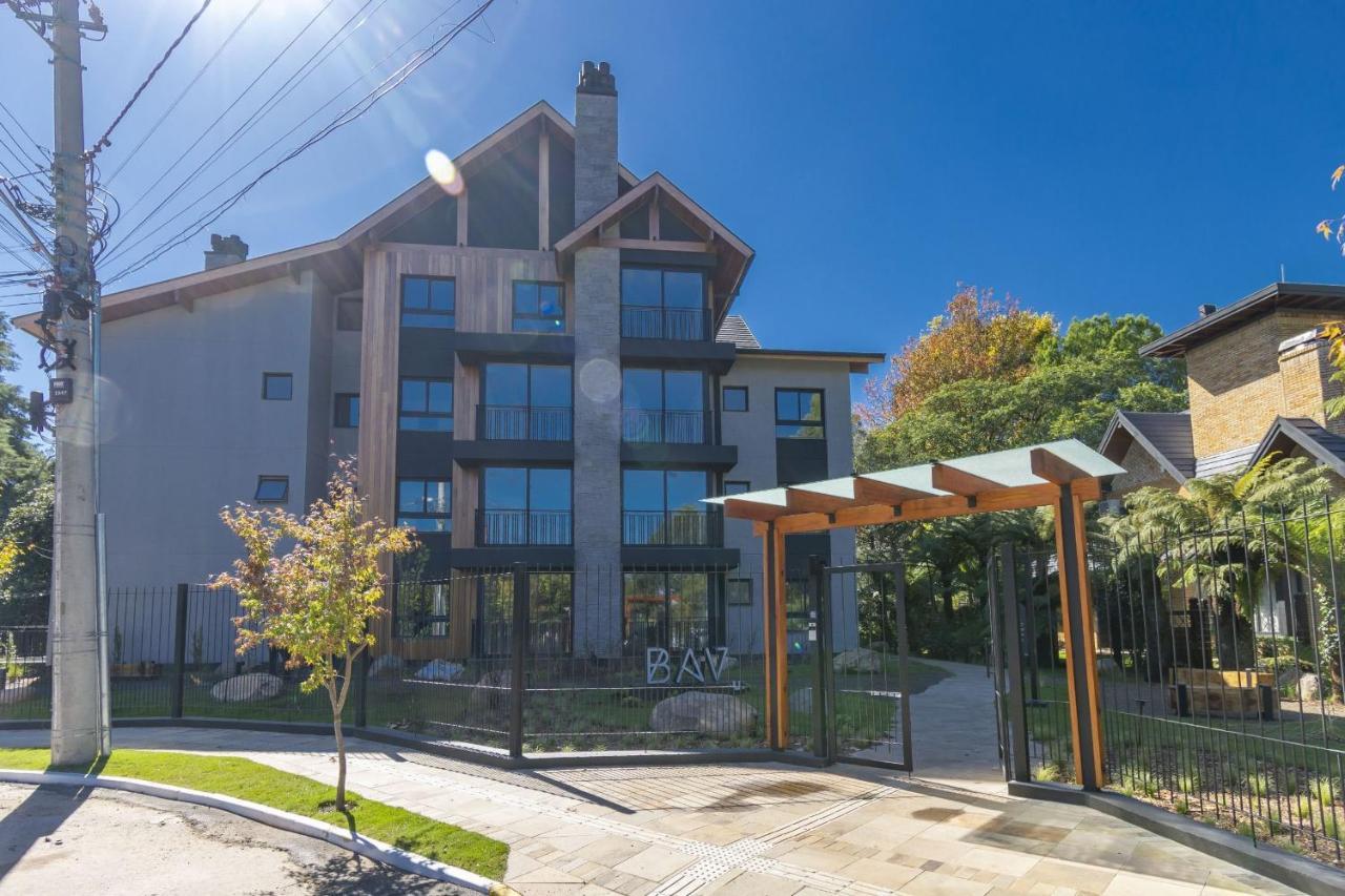 Rosa Apartamento Bav 101 Gramado Bagian luar foto