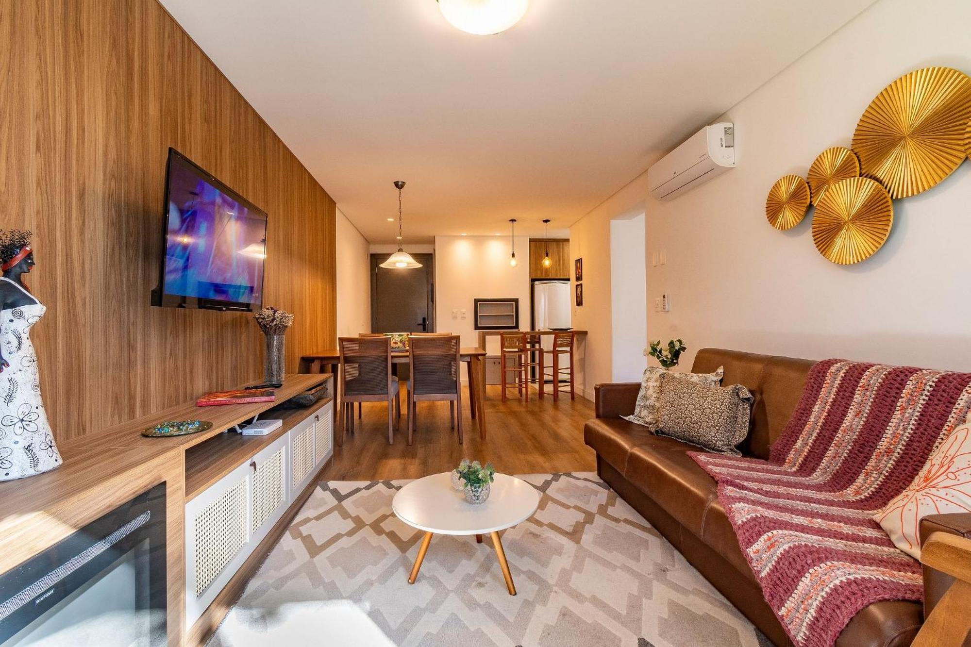 Rosa Apartamento Bav 101 Gramado Bagian luar foto
