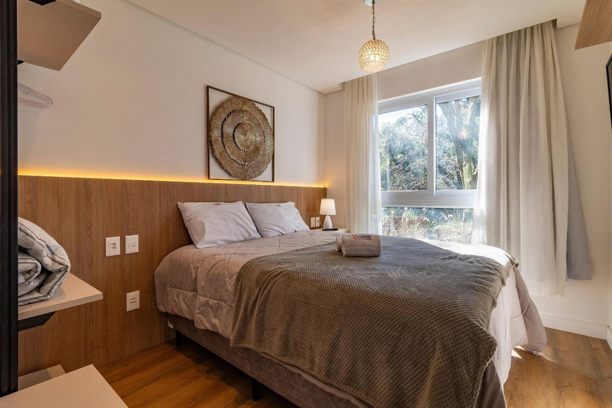 Rosa Apartamento Bav 101 Gramado Bagian luar foto