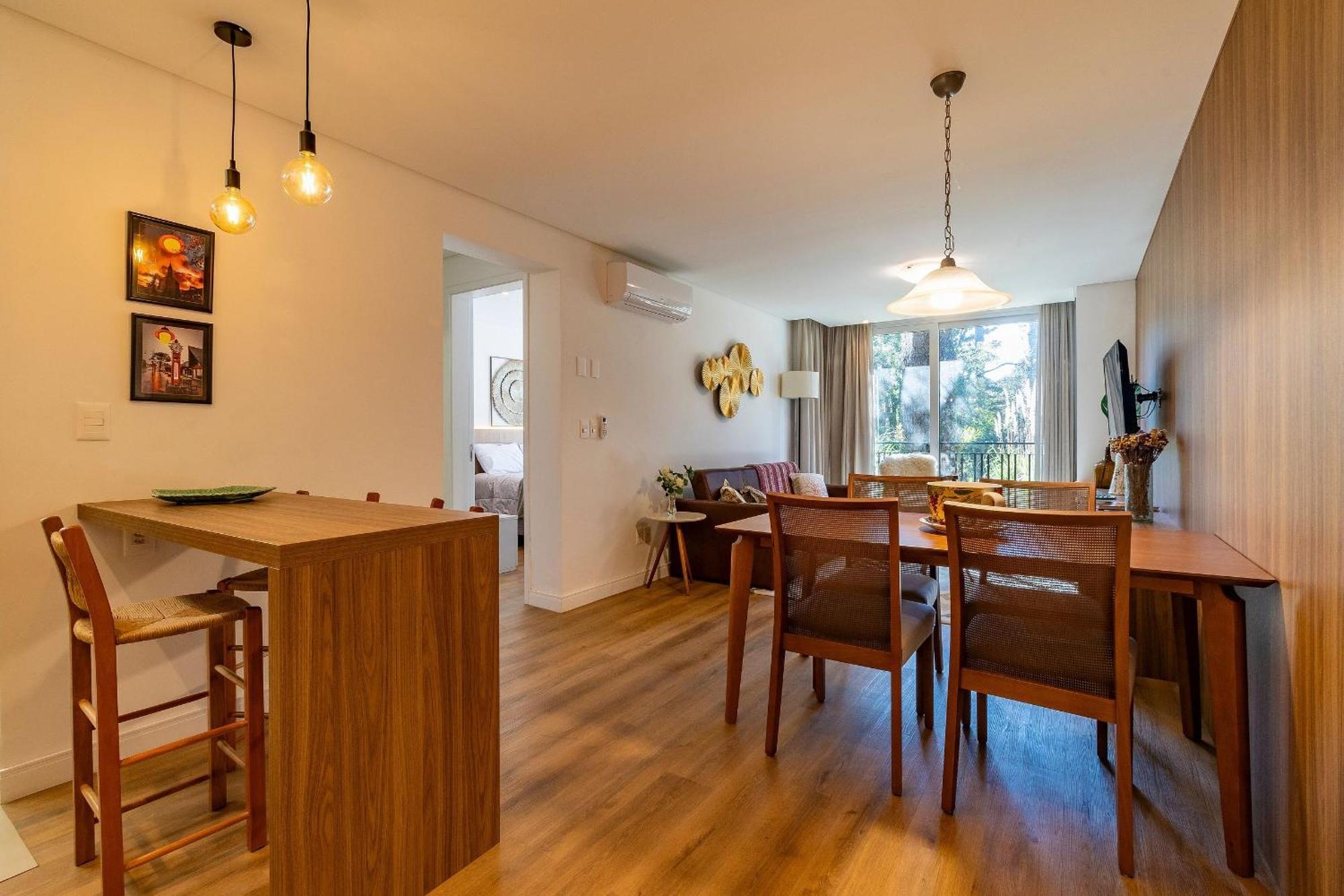 Rosa Apartamento Bav 101 Gramado Bagian luar foto