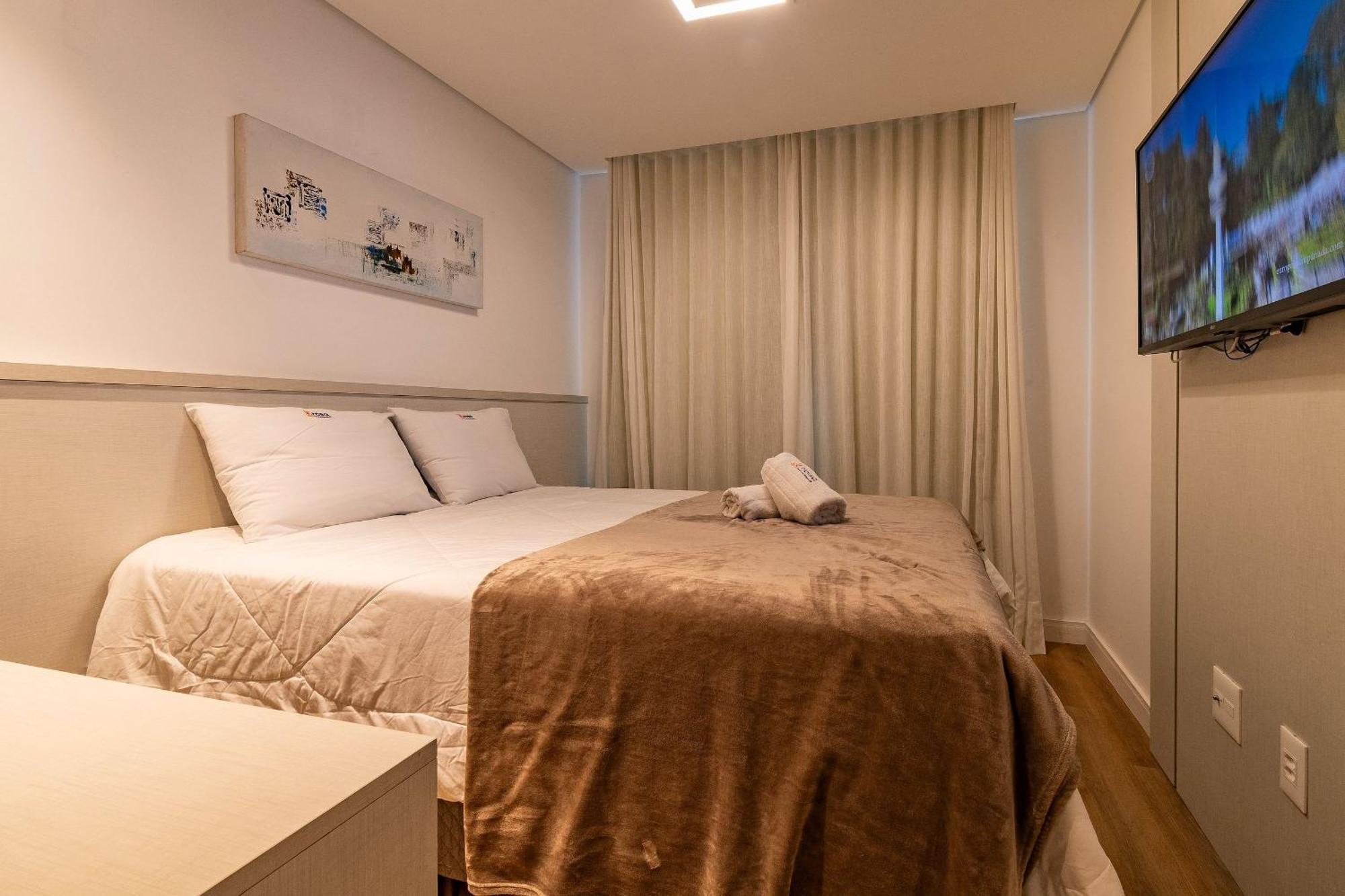 Rosa Apartamento Bav 101 Gramado Bagian luar foto